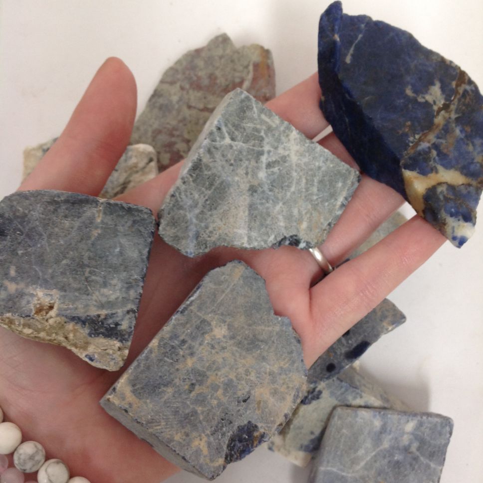 Rough - Slab - Sodalite - 1KG Rough - Slab - Sodalite - 1KG